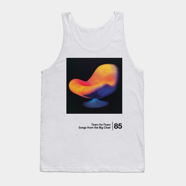 Tears For Fears - Minimalist Graphic Design Artwork Tank Top by saudade